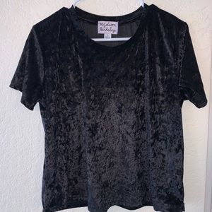 Madison and Berkeley velvet top